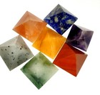 7 Chakra Natural Stone Aura Reiki Energy Healing Spiritual Grid Set Of 7 Pyramid