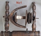 Antique Wooden Spinning Wheel Spool Flyer Frame additional Spool Flyer 2 Bobbins