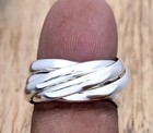 Solid 925 Sterling Silver Rolling Ring Band Ring Handmade Jewelry Ring All Size