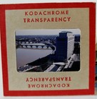 Kodak Slide 1950s Red Border Kodachrome City Scene Missouri River 