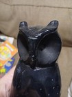Vintage Inuit Hand-carved Onyx Owl Figurine Paperweight See Pics