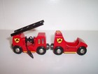 Brio Wooden Train Lights   Sounds Fire Engine   Ladder Truck Fits Thomas Track