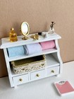 13 Pcs 1 12 Dollhouse Miniature Cabinet With Flower Basket Perfume Scale Comb