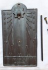 Vintage Tempus Fugit Sundial  Solid Bronze About 7 x4 