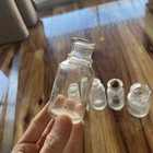 Lot Of 5 Antique   Vtg Misc Glass Apothecary Medicine Bottles Whiskey 1900s