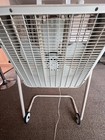 Vintage Kmart Lakewood Box Fan K-223 Rolling Floor Stand Rare Beige 3-speed Mcm