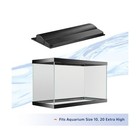 Aqueon Led Deluxe Fish Tank Aquarium Full Hood With Led Light  Black  20 Inch