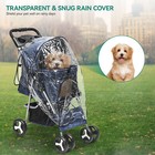 New Pet Stroller Cat Dog Cage 4 Wheels Stroller Travel Folding Carrier