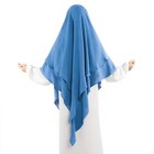 Muslim Prayer Hijab 2 Layers Soft Breathable Hijab Islamic Dubai Womens Insta   