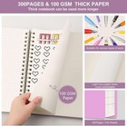 Bullet Dotted Journal - 300 Pages B5 Spiral Dotted Grid Notebook  100gsm Dot Gri