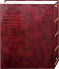 Magnetic Self-stick 3-ring Photo Album 100 Pages  50 Sheets   Burgundy Red