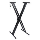 Double Tube Piano Keyboard Stand Adjustable Heavy Duty X Style Piano Bench Seat
