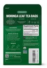 Organic Moringa Tea  100 Count  Eco-conscious Tea Bags  Resealable Bag  Caffeine
