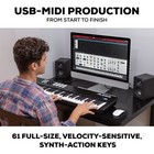 V61 Mkii     Usb Midi Keyboard Controller With 61 Velocity Sensitive Keys  8 Fu   