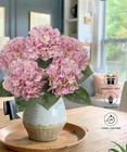 Large Pink Silk Hydrangea Artificial Flowers Wedding Centerpiece Home Decor
