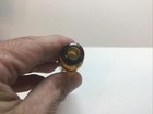 Antique Amber Society Of Homeopathic Chemist Medicine Bottle  2 7 8 Inches Tall 