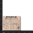 Evidence Label Rubber Stamp  Background  Media  Words  Art Stamp  Collage  Lines