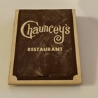 Vintage Full Matchbook - Chauncey   s Restaurant - San Diego   San Francisco