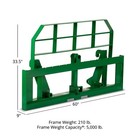 Titan Attachments 60  Pro Series Global Euro Extra Wide Pallet Fork Frame