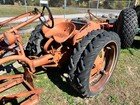 Allis Chalmers G  Tractor Working With Plow