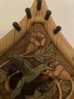 Vintage Deer Creek Designs Hummingbird 11  Door Harp Chime 