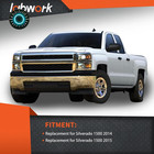 Primed Plastic Front Upper Bumper Cover Replacement For Silverado 1500 2014-2015