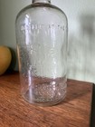Vintage Chemung Spring Water Bottle Indian Embossed Half Gallon W  Paper Cap