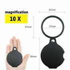1pc 10x Mini Magnifying Glass Folding Pocket Magnifier Bigeye Glass Loupe Us