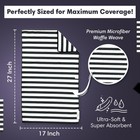 Crae  Double-sided Microfiber Kitchen   Bath Hand Towels -high Absorbent Waff   