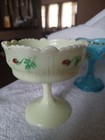 Antique 5 Custard Glass Jellies   2 Toothpic Holders 