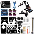 Diy Acrylic Robot Arm Claw Kit - 4dof  Arduino Compatible  Includes Cd Tutorial