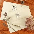 Custom Round Return Address Stamp   Self-inking Or Wood   Rubber Personalized   