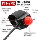 Car Harness Push To Talk Hook And Loop Mount Ptt Racing Radios Nascar Imsa Imca