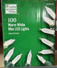 6 Pack Home Accents 100 Light 29 5 Ft Led Warm White Mini Led Lights Green Wire