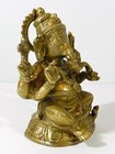 Vintage Ganesha Statue India Hindu God 11    Solid Bronze