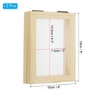 2pcs 4 x5  A7 Wooden Paper Making Mould Deckle Frame  Natural Color