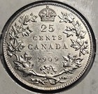 Canada  25 Cents  1909  Extra Fine To Almost Uncirculated  Nice Detail