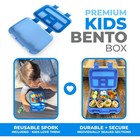 Kinsho Bento Lunch For Kids Toddlers Boys 5 Portion Sections Secure Lid