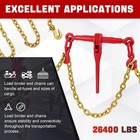 4 Set Chain And Binder Kit 1 2in-3 8in X 10 Ft G70 Chains Ratchet Load Binders