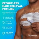 Men s Hair Removal Cream - Fast Painless Depilatory For Body  Legs  Chest   Biki