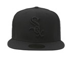 New Era 59fifty Boys Hat Mlb Chicago White Sox Black On Black Fitted Wool Cap