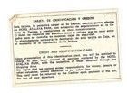 Vintage Hotel Atalaya Park Golf   Country Club Identification Card Spain