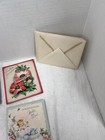 Lot Of 4 Vintage Greeting Cards W Sugar Cake 3d Areas Unused 3 Envelopes