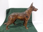 Antique Vintage Hubley German Shepherd Dog Cast Iron Metal Doorstop 10 X 14