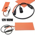 12v 100w Silicone Heating Pad Mat Quick Heater With Detachable Power Cable Fo   