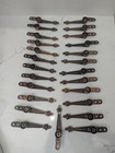 25 Vintage Alexander Coppered Fleur De Lys End Stair Clips   Carpet Runner Grips