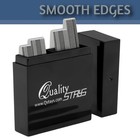 44 Metal Collar Stays For Men     4 Sizes In Elegant Black Box 4  Silver