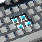 75  Mechanical Gaming Keyboard  Blue Switch  Led Backlit  87 Keys Compact Tkl Wi