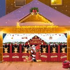 Christmas Holiday Garage Door Cover Banner Santa s Stables 7 X 16 Indoor Outdoor