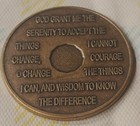 47 Year Alcoholics Anonymous Aa Bronze Medallion Coin Sobriety Chip Fourty Seven